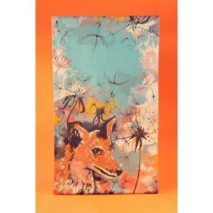 POWDER Ladies Luxury Wrap Soft Scarf Fox Print NWT Long